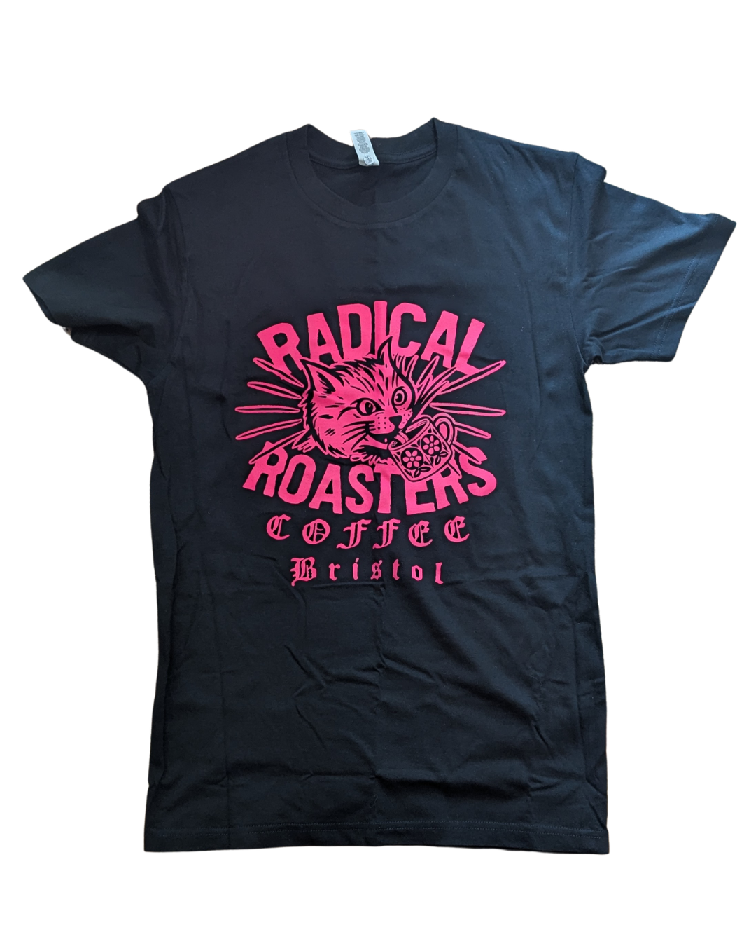 T-Shirt, Black, Pink Logo