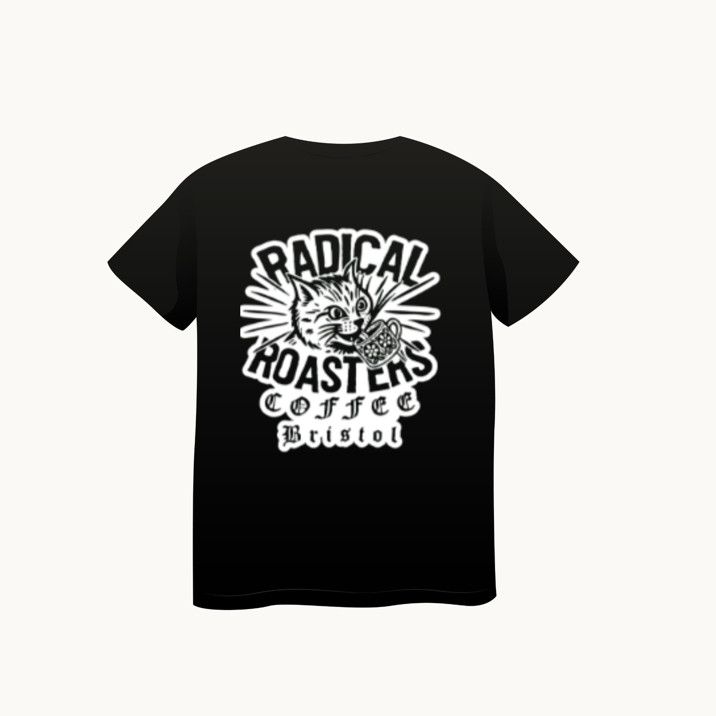 T-Shirt- Black, White Logo