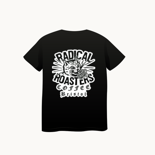 T-Shirt- Black, White Logo